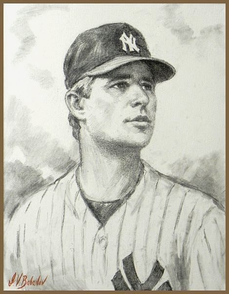 Portrait of Bucky Dent, by Igor Babailov, New York, Yankee Stadium