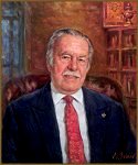 Portrait of Dr. Cyril Geacintov, by Igor Babailov. The Ellis Island Medal of Honor recipient,CEO and President of DRG International, Inc., President of the Russian Nobility Association of America