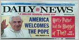 New York Daily News, Portrait of Pope Benedict XVI by Igor Babailov