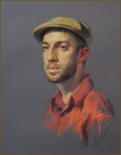 Pastel Portrait of Evan Barker, by Igor Babailov