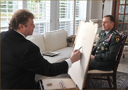 General Petraeus Portrait Sitting