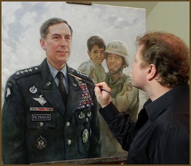 Legacy Portrait painting of General David H. Petraeus, by Igor Babailov