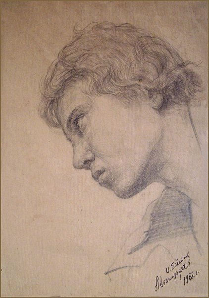 Igor Babailov, Artist's Self-portrait at 17. Year 1982.
