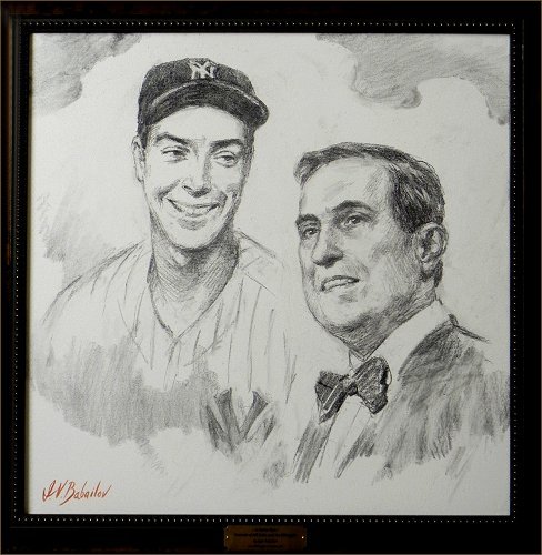 Portrait of Joe DiMaggio and his friend Bill Gallo, by Igor Babailov