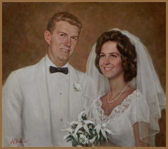 Portrait of Bob & Jan Pickens, Texas, 50th Wedding Anniversary, by Igor Babailov