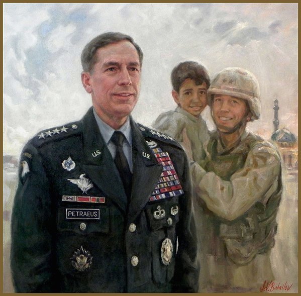 Portrait of General David H. Petraeus, by Igor Babailov, Military Portraits, Official collection: West Point Academy Museum.