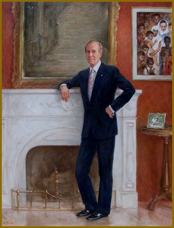 Four Seasons, Portrait of Isadore Sharp - official corporate portrait by Igor Babailov, Four Seasons Hotels & Resorts, Corporate portraits