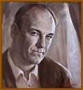 Portrait of Actor James Gandolfini, "The Sopranos",  New York City, Portraits by Igor Babailov