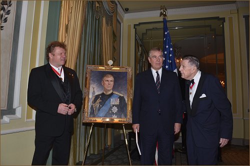 Portrait of HRH Prince Andrew The Duke of York, unveiled