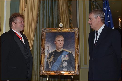 Portrait of HRH Prince Andrew The Duke of York and  Igor Babailov - portrait