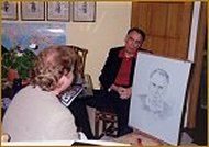 Portrait Sitting with Senator Michael Pitfield