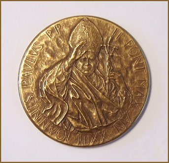 Igor Babailov Award - Vatican, Pope John Paul II Medal
