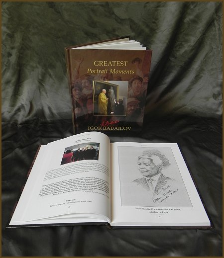 Igor Babailov Book, Greatest Portrait Moments - Igor Babailov, Nelson Mandela, New Art Book